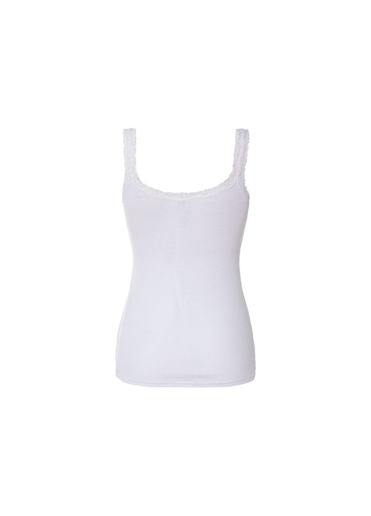 Майка натільна в рубчик для жінки LYCRA® 443093 білий Esmara — 364964138