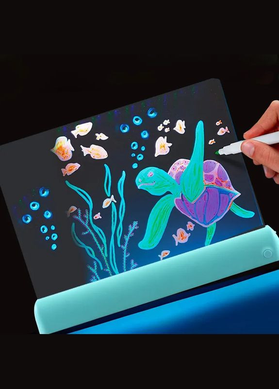 Магічна флуоресцентна 3D дошка для малювання 32*24 см Tenwin (322635150)