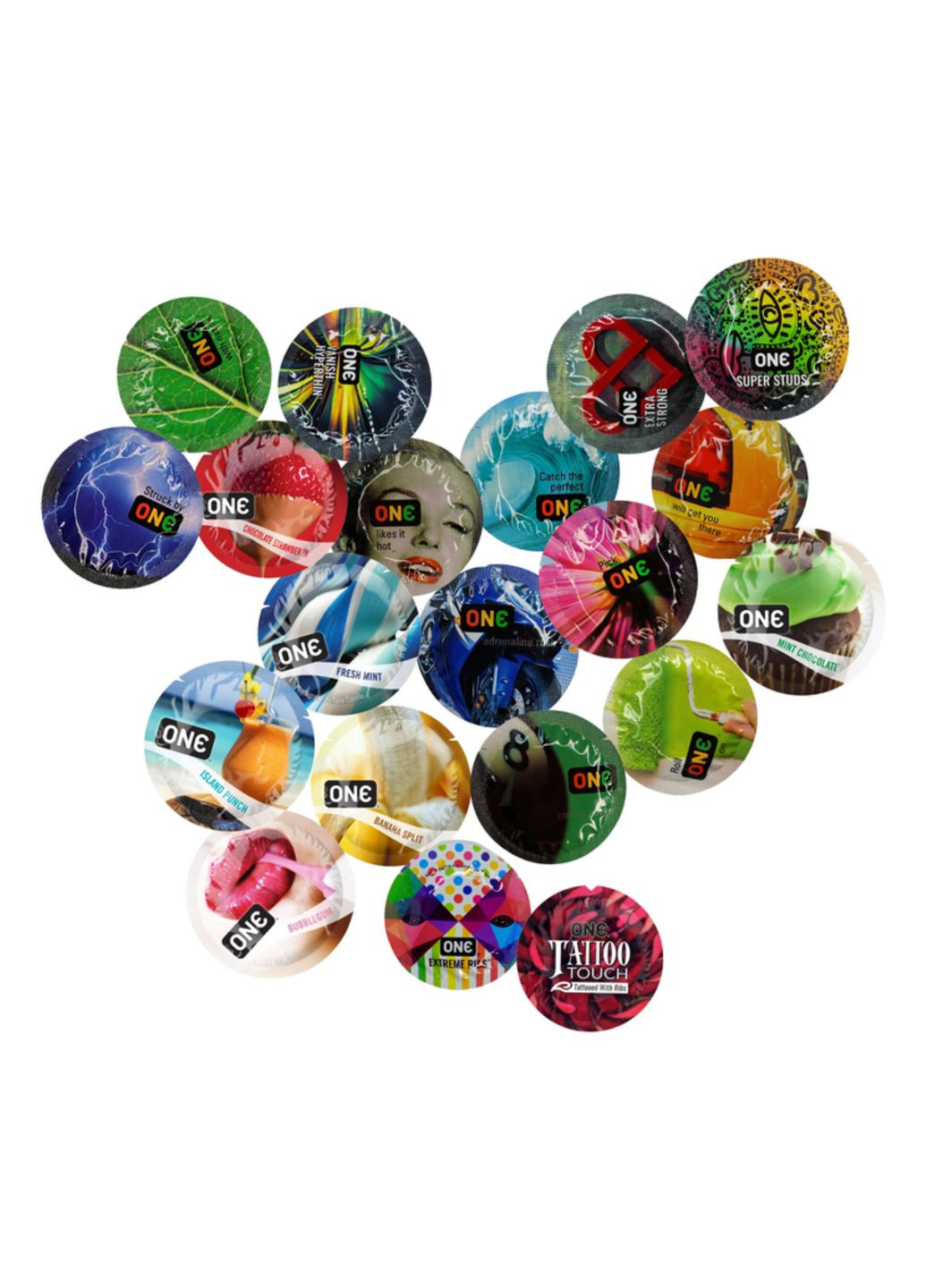 Набор презервативов Ассорти 20 шт. One (361082223)