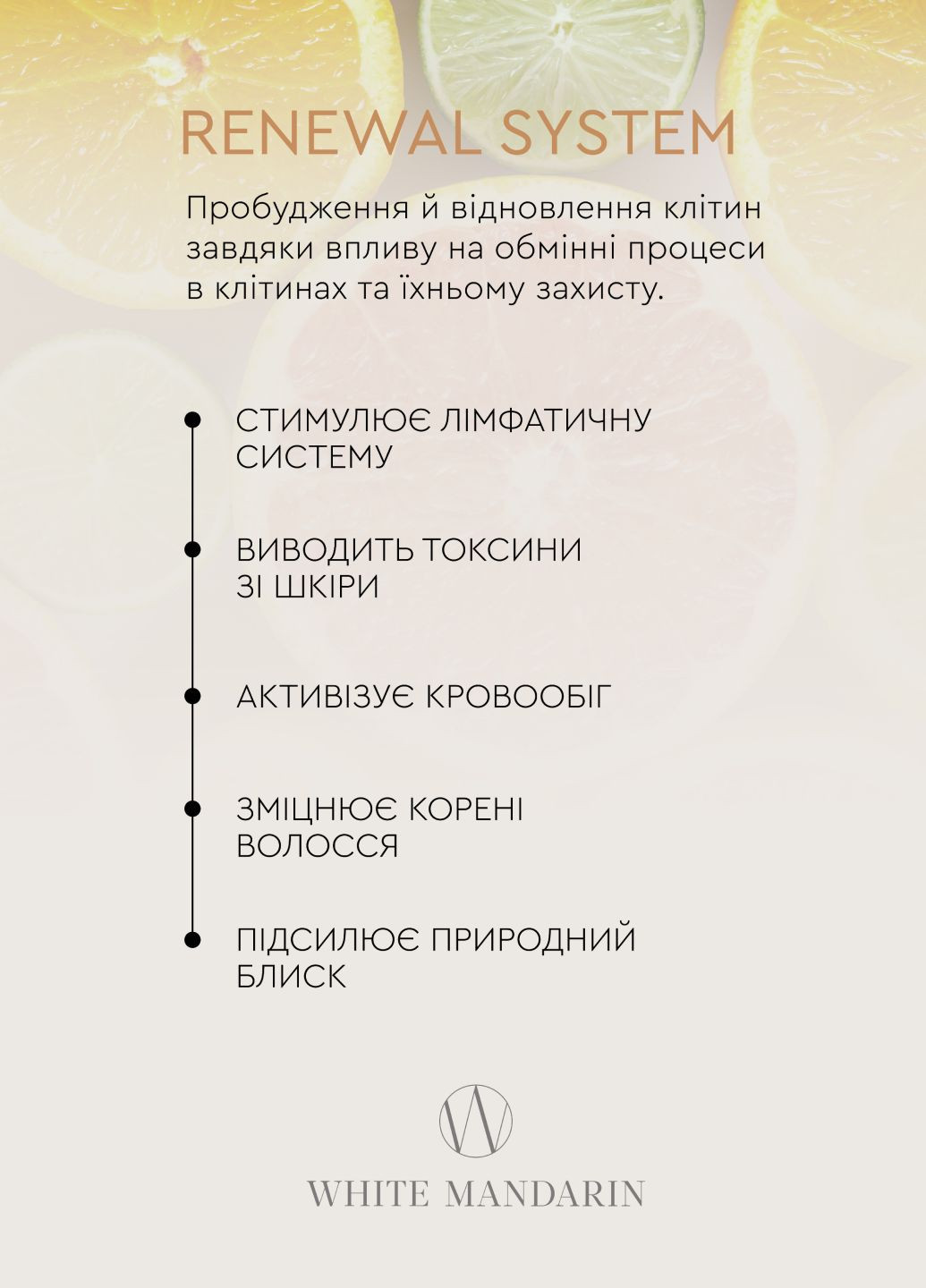 Бальзам для тонкого та ослабленого волосся натуральний Цитрус 250 мл White Mandarin (331767152)