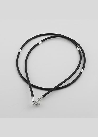 Шнурок каучуковый с серебряными вставками (8001) 45 IRIJ (340334142)