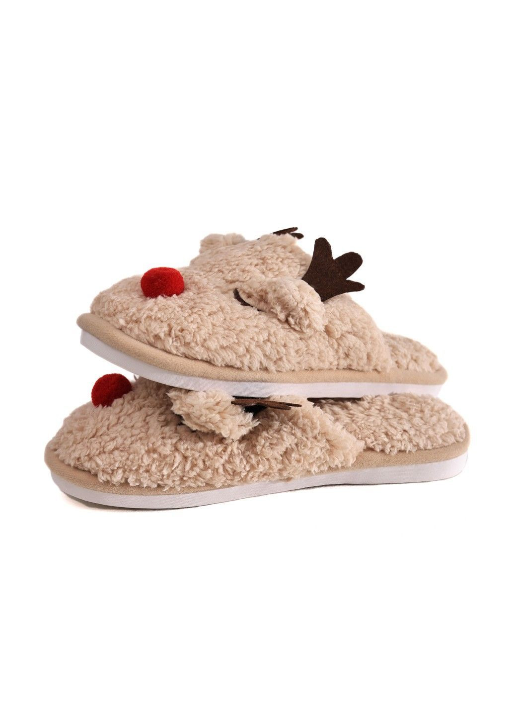 Светло-коричневые тапочки женские Lumo