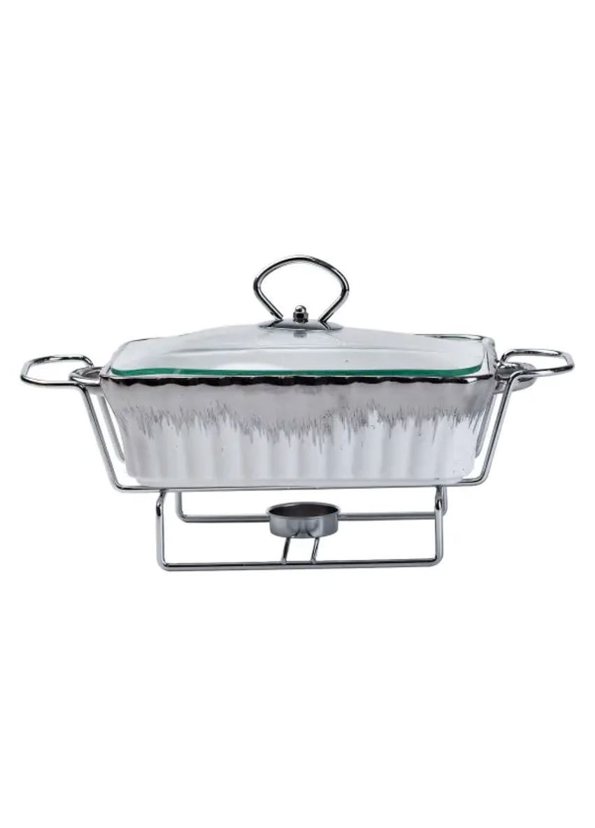 Мармит прямоугольный на 1 л керамический с подогревом 31×16×11 см Yiwu (356460292)