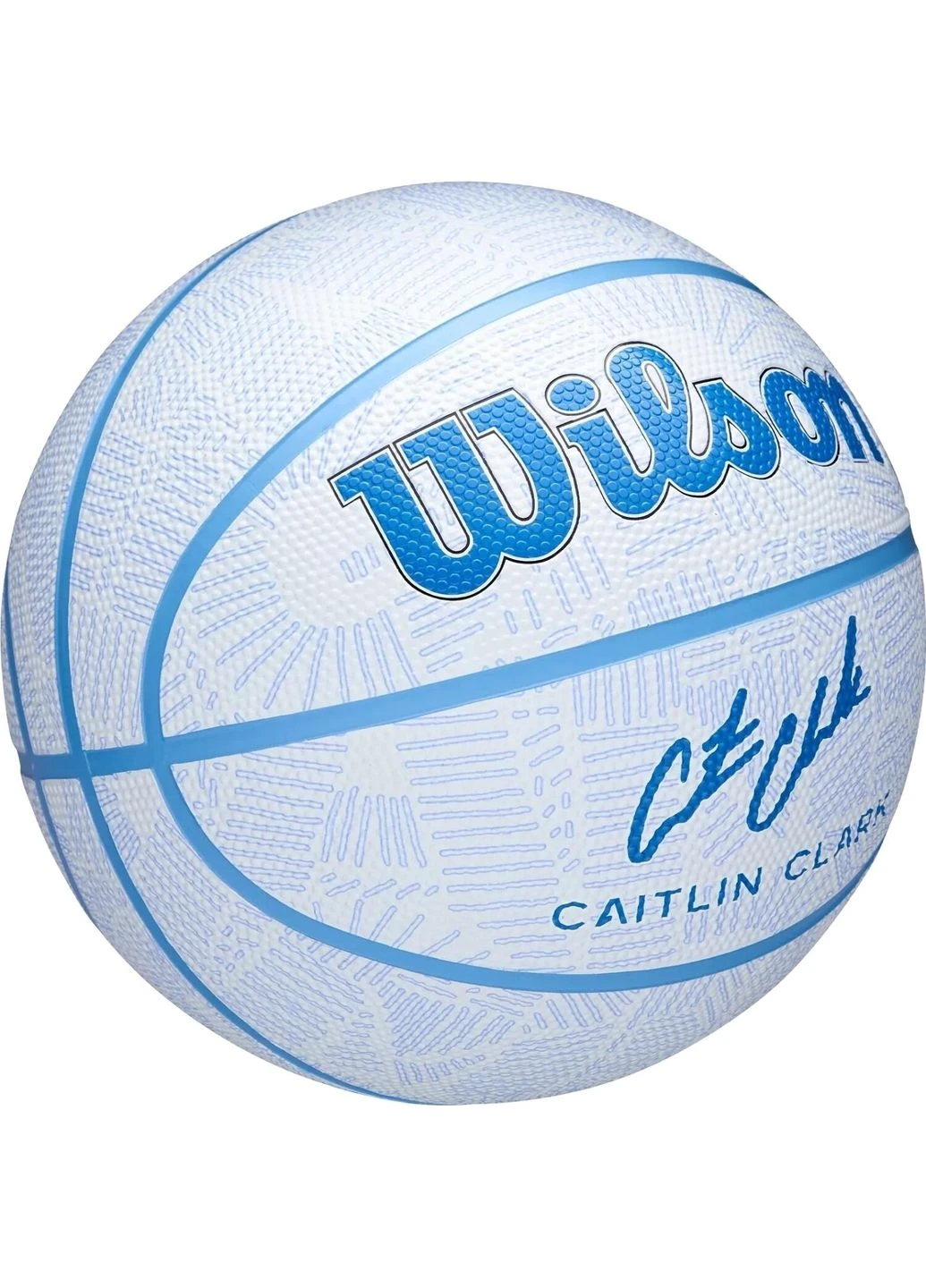 Баскетбольный мяч бело-голубой Размер 6 WZ3022401XB6 Wilson CAITLIN CLARK ENVISION (397403242)