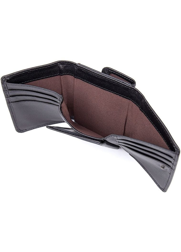 Кошелек мужской Кожаный 14467 Черный Vintage (306882231)