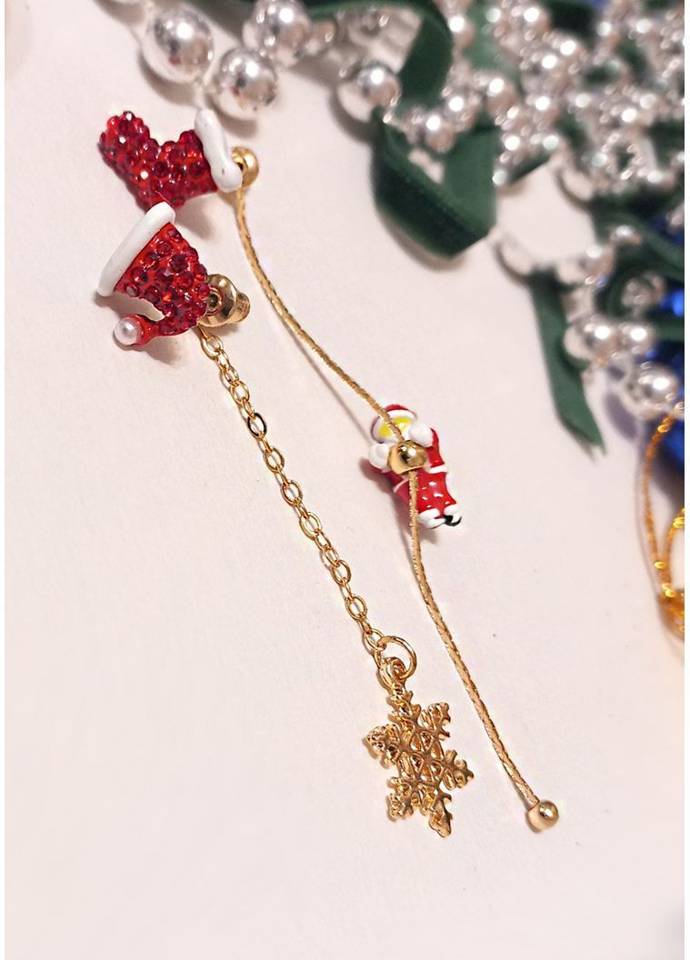 Серьги новогодние "Christmas Snow" Анна Ясеницька (370872758)