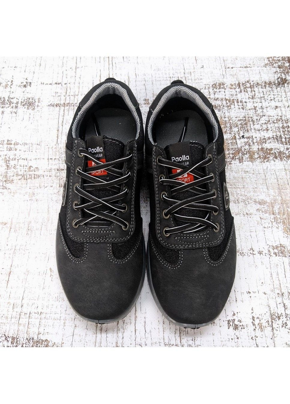 Черные демисезонные кроссовки мужские Paolla