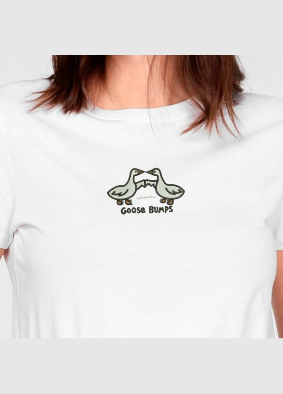 Футболка з вишивкою гуси 02-2 жіноча (655254-16-4) No Brand - (330812143)