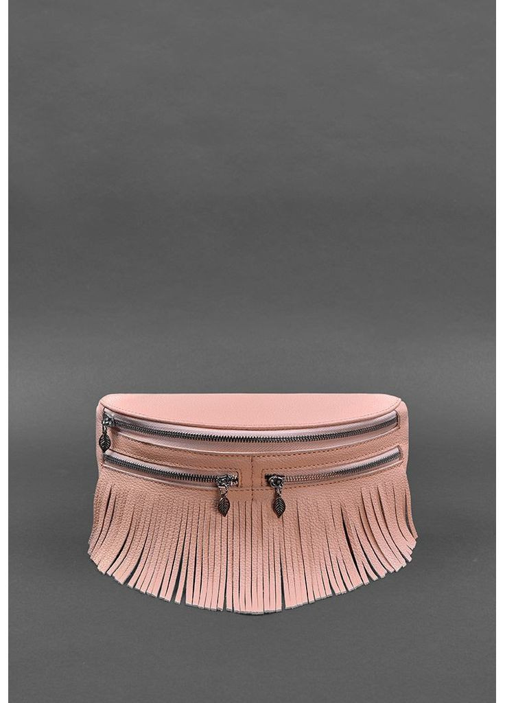 Шкіряна жіноча сумка на пояс Spirit рожева BlankNote поясна сумка (348359144)
