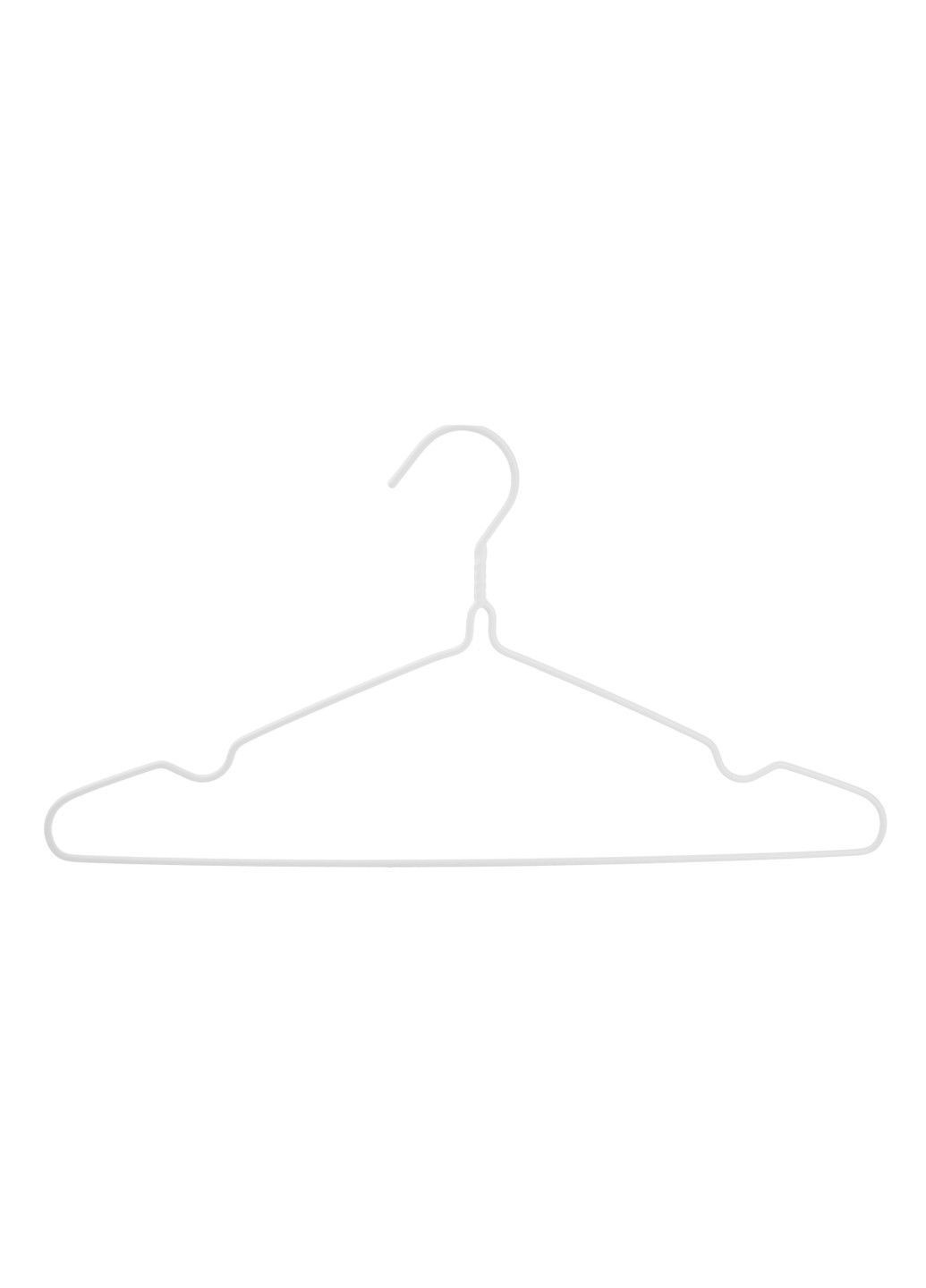 Вішалка д/од. мет. в силіконі 39,4*21 см (8 шт) Білий (6707236) IDEA HOME (365278384)