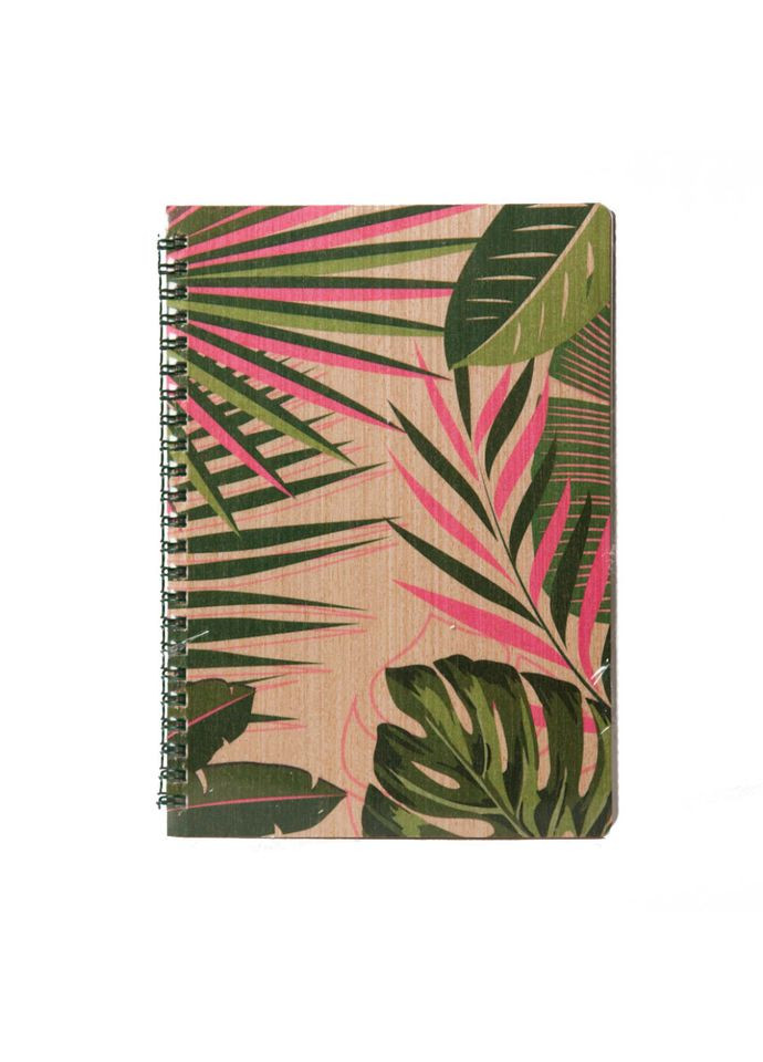 Блокнот "Листья" из модифицированной древесины 12203KR формат А5 на пружине Kiri sketch (304405212)