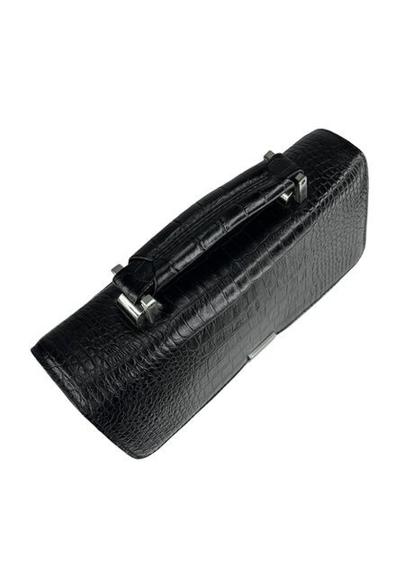 Классическая мужская барсетка из кожи под рептилию KR0625-53 Karya (303830592)