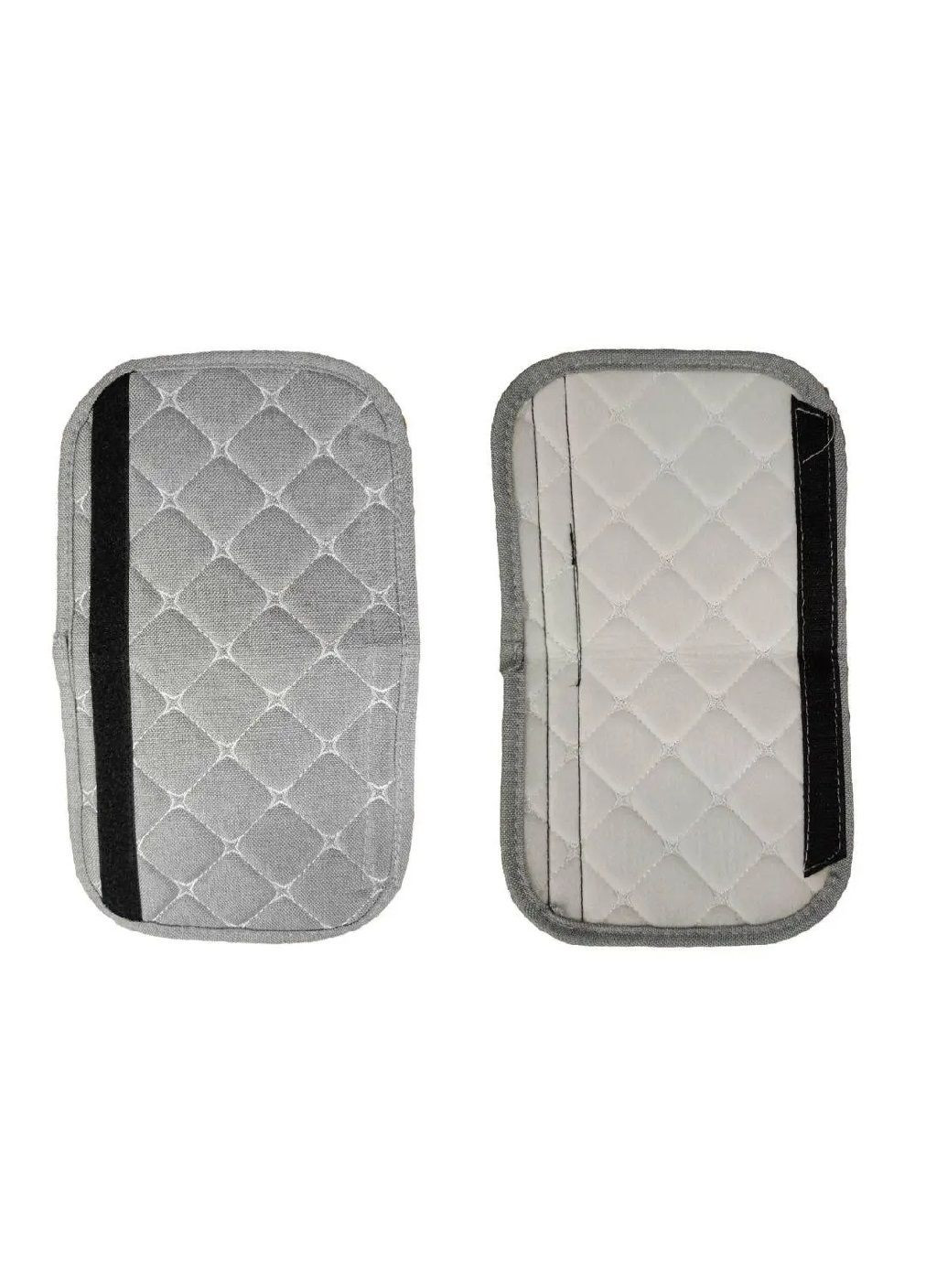 Адаптер накладка на ремень безопасности для обеспечения комфорта с нейтральной мягкостью 30 см (479126-Prob) Серый со строчками Unbranded (315806134)