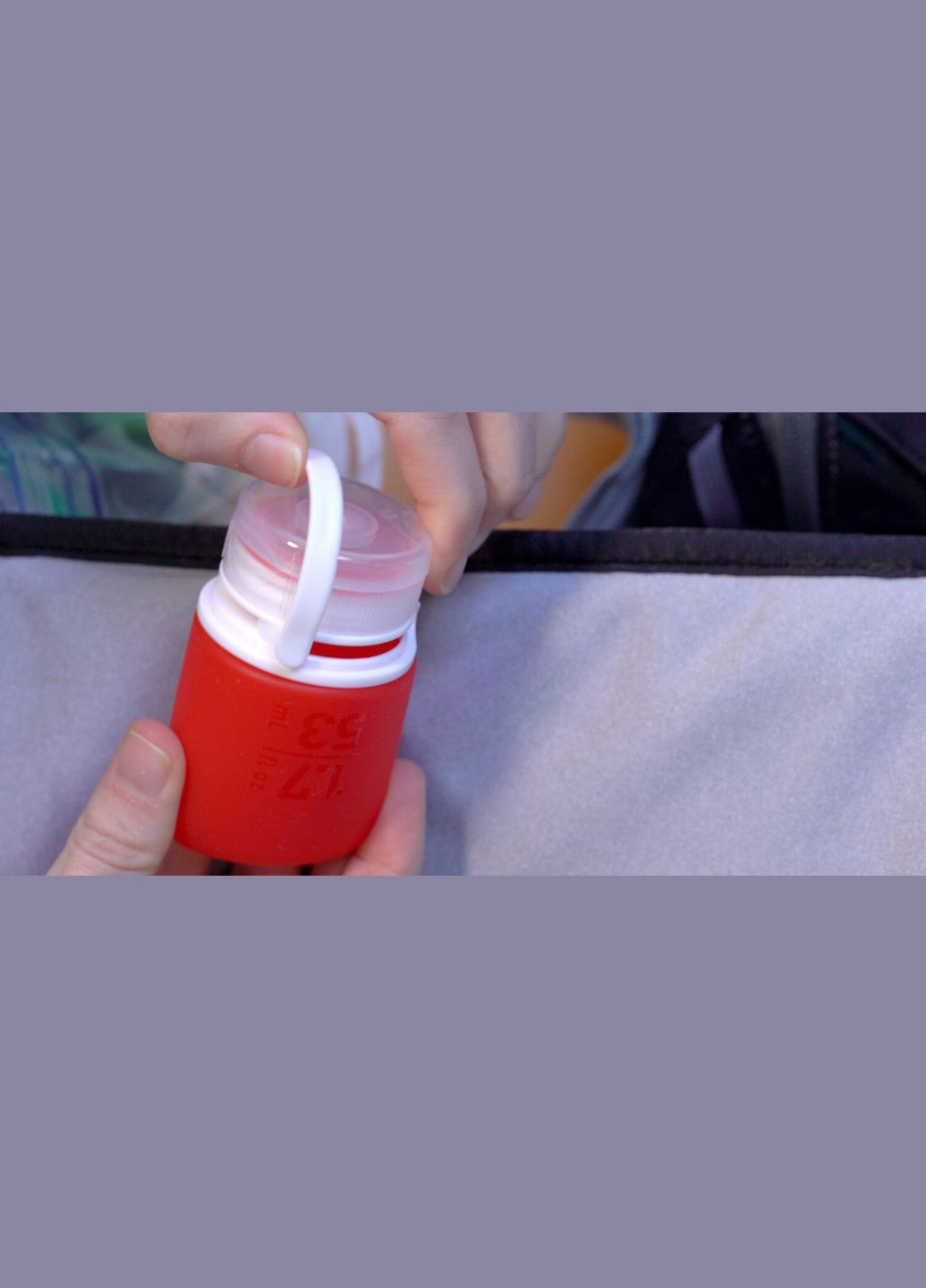 Набір ємностей для косметики GoToob+ 3-Pack Medium Синій-Фіолетовий Humangear (365308096)