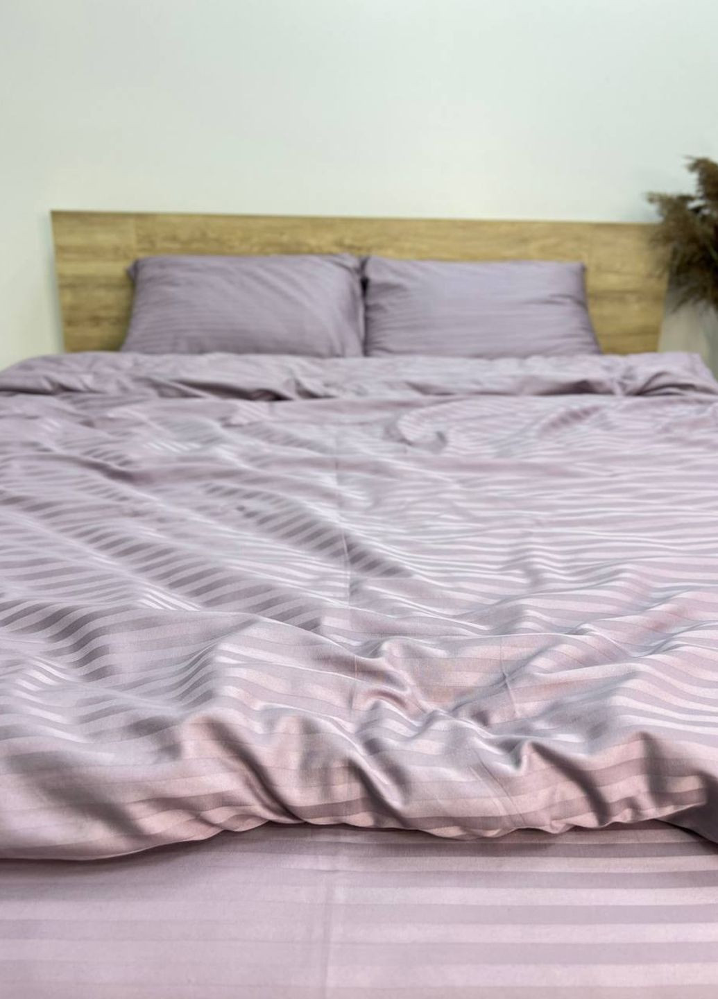 Постельное белье евро страйп-сатин люкс качества Vishnya (323080005)