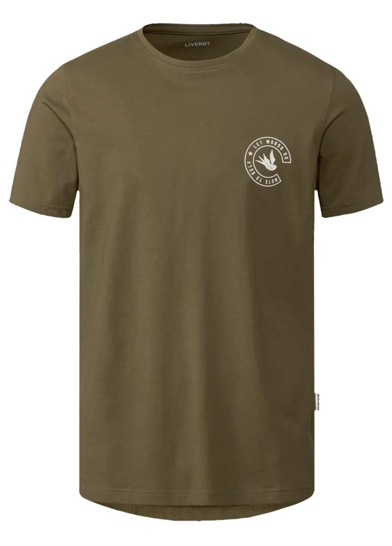 Оливкова футболка з коротким рукавом Livergy