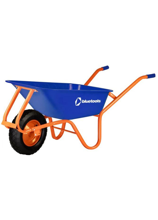 Тачка будівельна Formula 1 Industrial (100 л, 180 кг, 1 мм) посилена порошкова фарба одноколісна з пневматични (24224) BLUETOOLS (304289044)