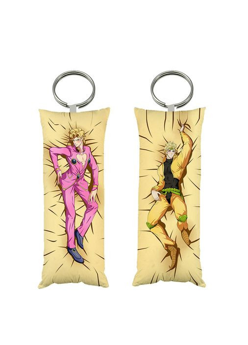 Брелок мини-дакимакура аниме Невероятные приключения ДжоДжо двухсторонний 4х10 см (br0032) No Brand (327006880)
