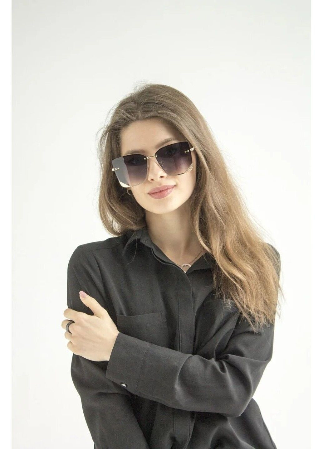 Cонцезахисні жіночі окуляри 0390-1 BR-S (291984283)