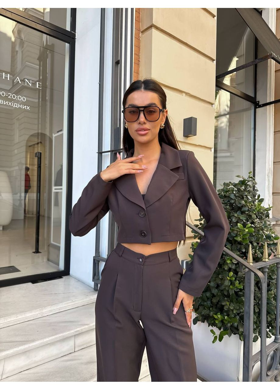 Жіночий костюм (жакет + брюки) Україна (360548394)