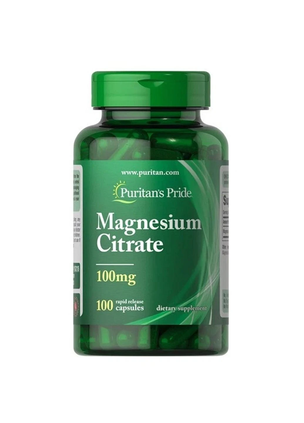 Комплекс магния Magnesium Citrate 100mg - 100 caps Puritans Pride (364201568)