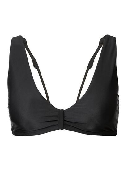 Черный купальник раздельный на подкладке для женщины lycra® 348080-1 бикини Esmara С открытой спиной, С открытыми плечами