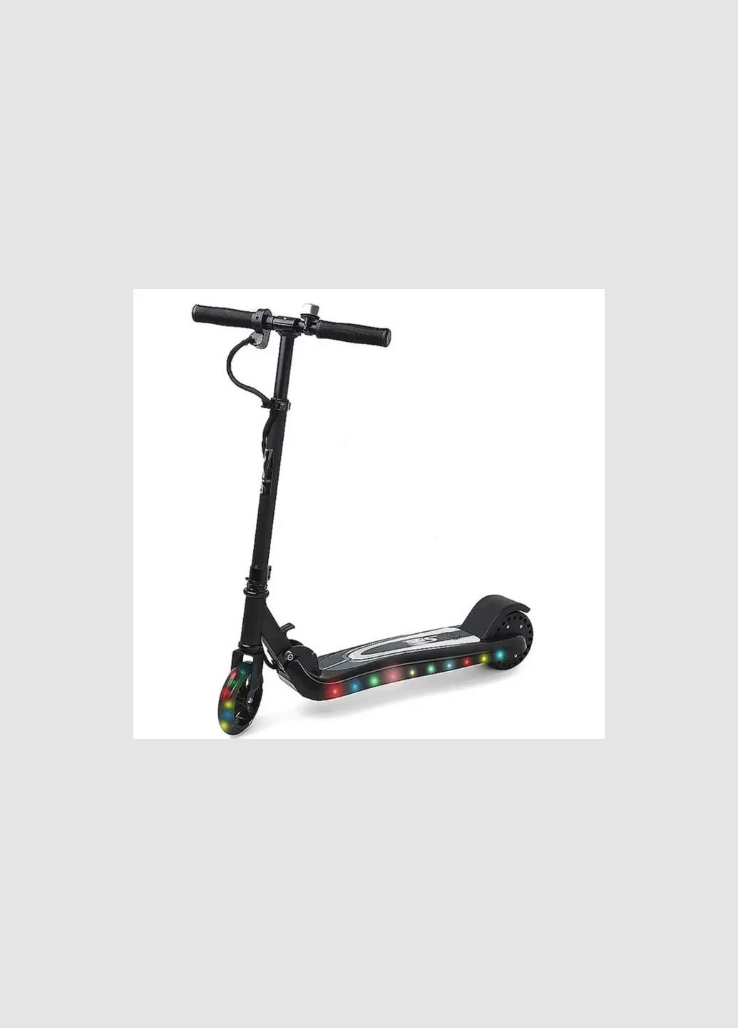 Складаний електросамокат для дітей із підсвіткою, чорний акумуляторний самокат 5,5 Kids SNS (322288307)