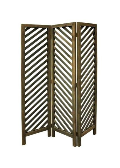 Дерев'яна ширма Дамазін 180х50х3 моріон (ШДР-301011) No Brand (328079116)