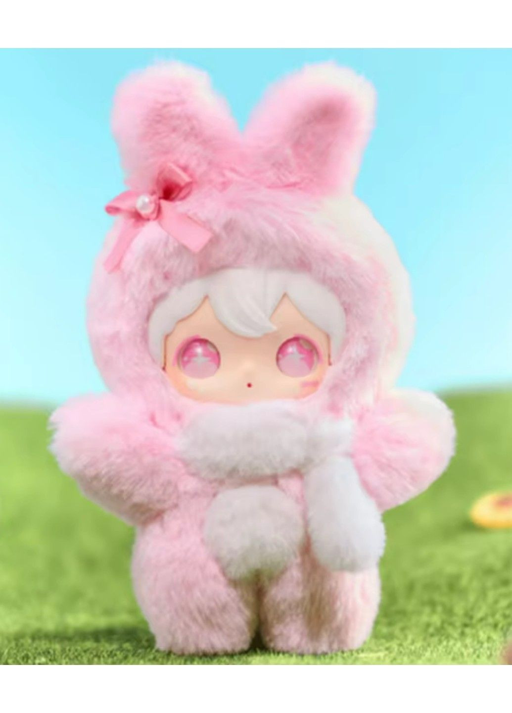 М'яка іграшка брелок підвіска лялька зайчик кролик рожевий 13см No Brand (364956621)
