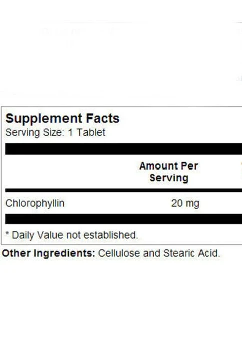 Chlorophyll 20 mg 100 Tabs KAL (367106450)