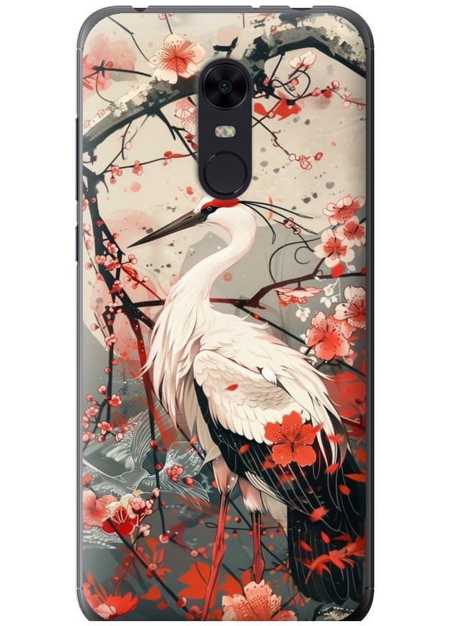 Силиконовый чехол 'Аист в цвету сакуры' для Endorphone Xiaomi Redmi 5 Plus (291420455)