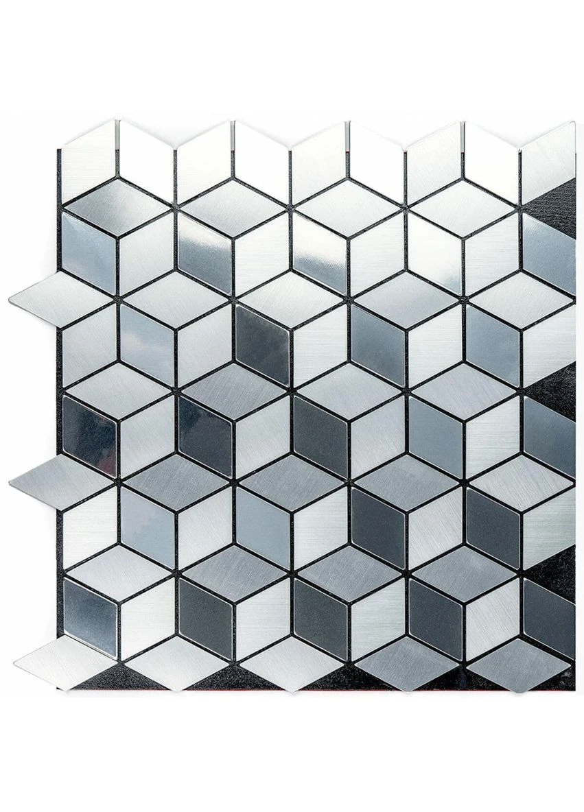 Самоклеящаяся алюминиевая плитка 300х300х3мм (3DPanda-1933) Sticker Wall (323155442)