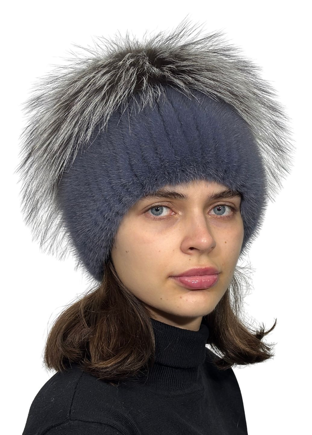 Жіноча шапка з хутра норки Меховой Стиль Звездочка (207170937)