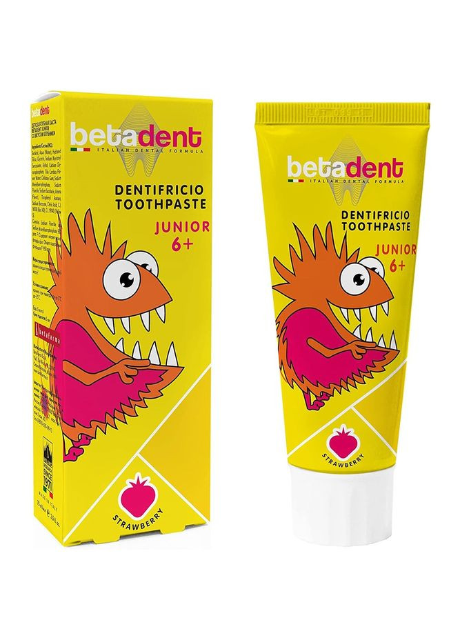 Зубна паста Strawberry Junior, 6+, 75 мл Betadent 0004.4.00.0030.00 (331790231)