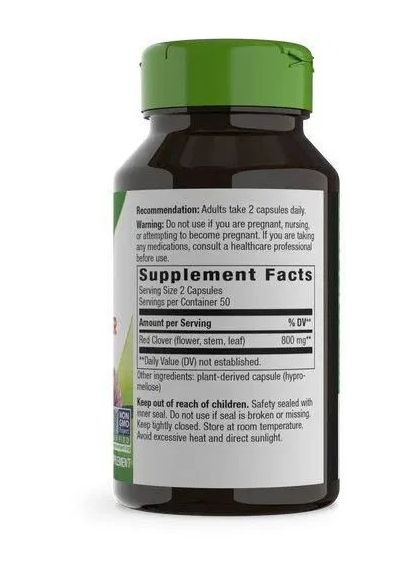 Красный клевер Red Clover 800 мг, 100 капсул Nature's Way (361115064)