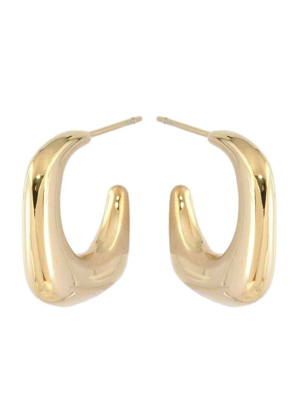 Серьги TTM Stainless Steel 14K пусеты «Декоративные дуги» (214992) Xuping Jewelry (356457632)