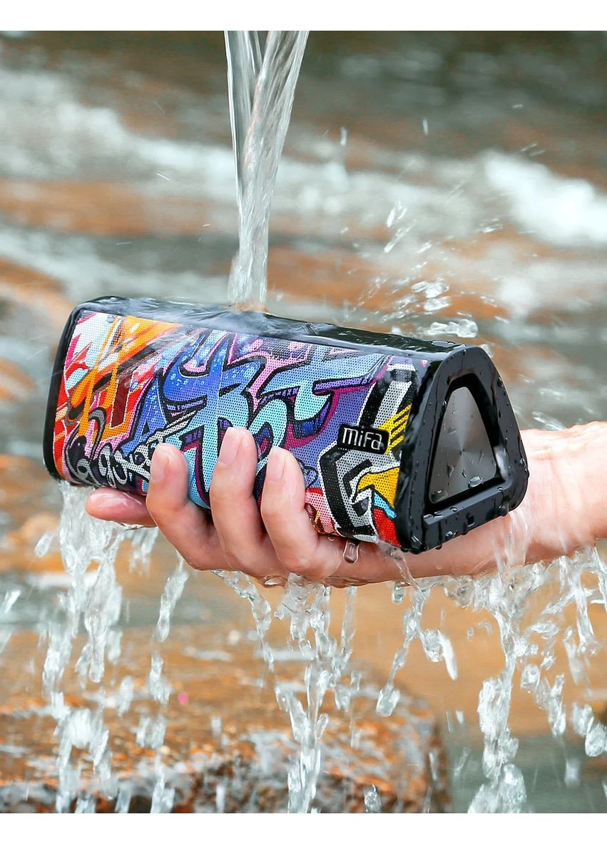Колонка A10+ Speaker black graffiti MIFA (361056043)