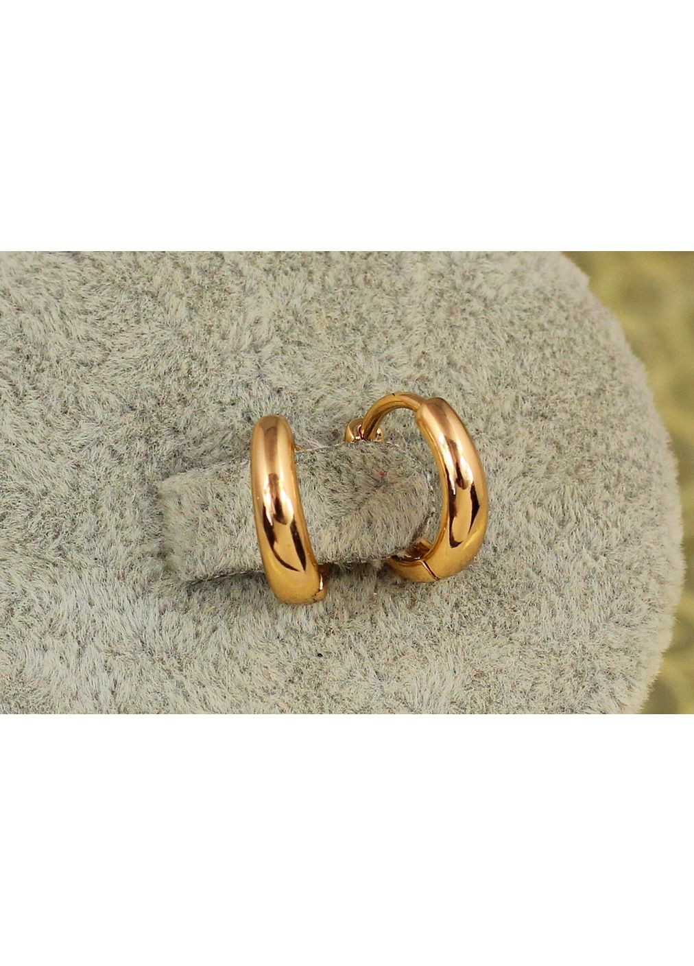 Серьги кольца расширены снизу 1,3 см. золотистые love-shopping Xuping Jewelry (354659348)