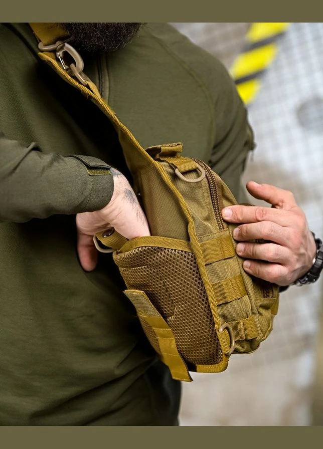 Тактична нагрудна сумка X-TACTICAL 50413 через плече нейлонова No Brand (342058237)