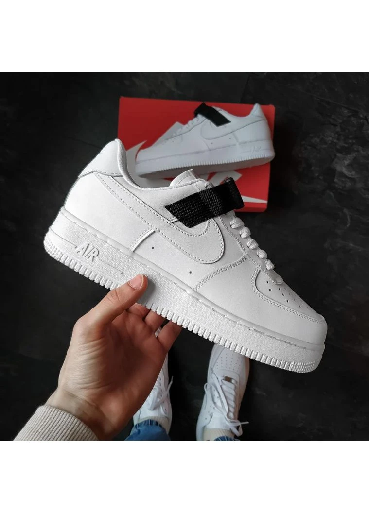 Белые летние кроссовки nike air force 1 white 15 найк аир форс 1 No Brand