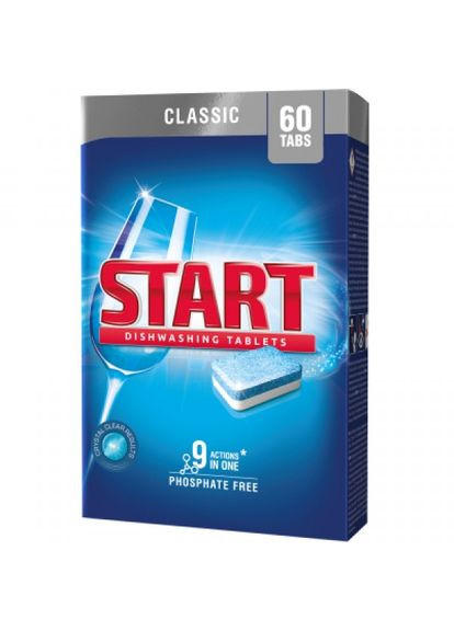 Таблетки для посудомийних машин (4820207100046) Start classic 60 шт. (268143460)