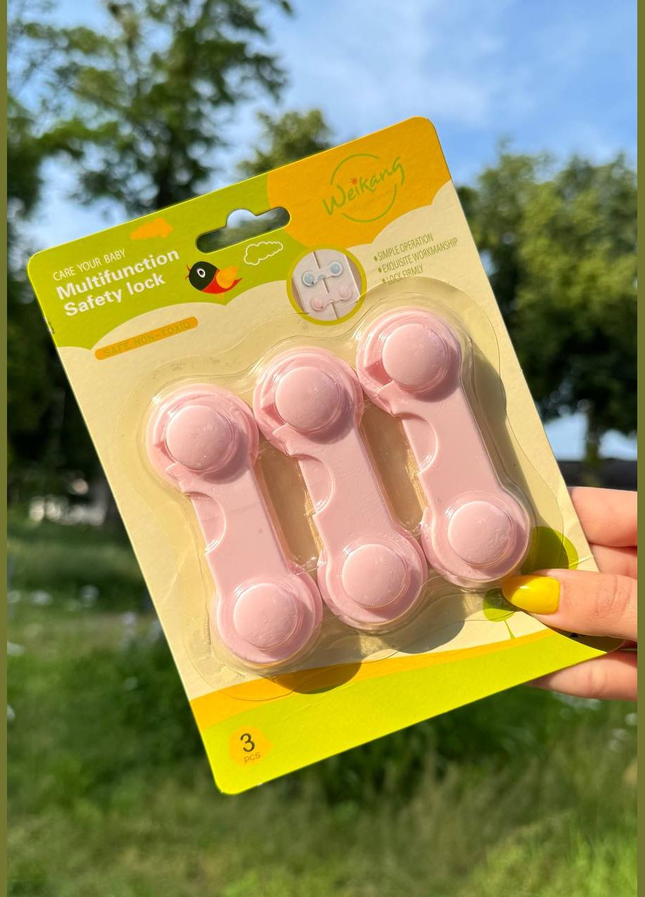 Набор блокировочных замков R94795 набор 3 шт Розовый Fun Game (335019850)