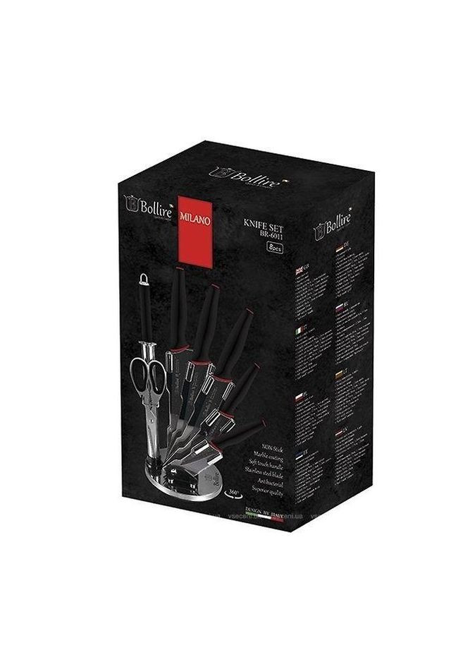 Набір кухонних ножів на підставці MILANO 6 пр BR-6011 Bollire комбінований,