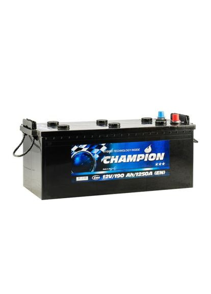 Аккумулятор автомобильный Black 190 Ah/12V Euro (CHB190-3) Champion Black 190 Ah/12V Euro (370020437)