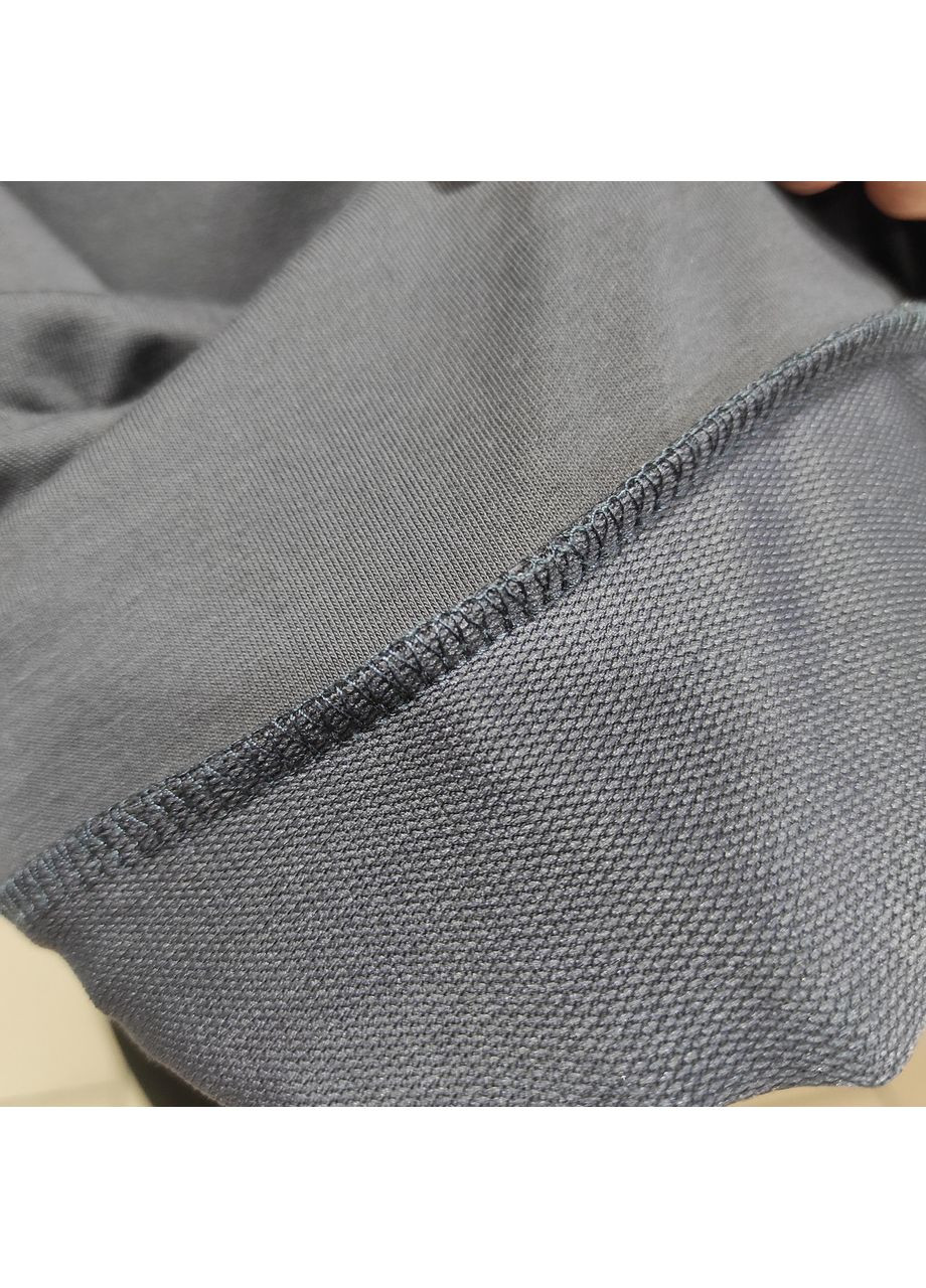 Сірий толстовка жіноча двонитка спущений рукав 46/48 темно-сіра AKSAN