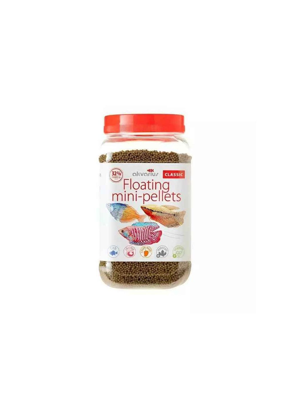 Корм для рыб паллеты 250г "Классик меню" Плавающие мини- 250г Акваріус (356456144)
