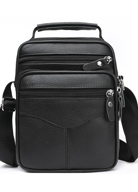 Мужская борсетка через плечо 26х20.5х8 / мессенджер наплечный из натуральной кожи, No Brand (335039838)