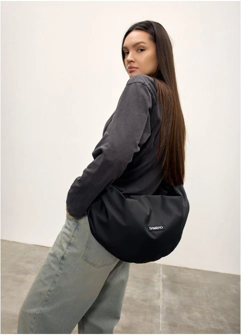 Женская тканевая сумка Хобо Черный (5084050285) Sambag (375088301)
