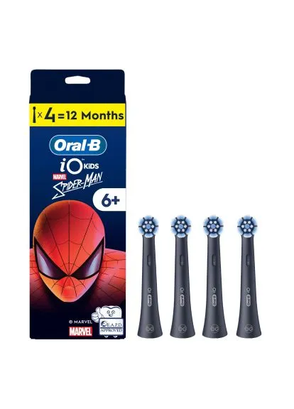 Насадка для зубної щітки Oral-B iO RB SBKF-4 Spider-Man (4) (8700216930260) Braun Oral-B iO RB SBKF-4 Spider-Man (4) (401741277)