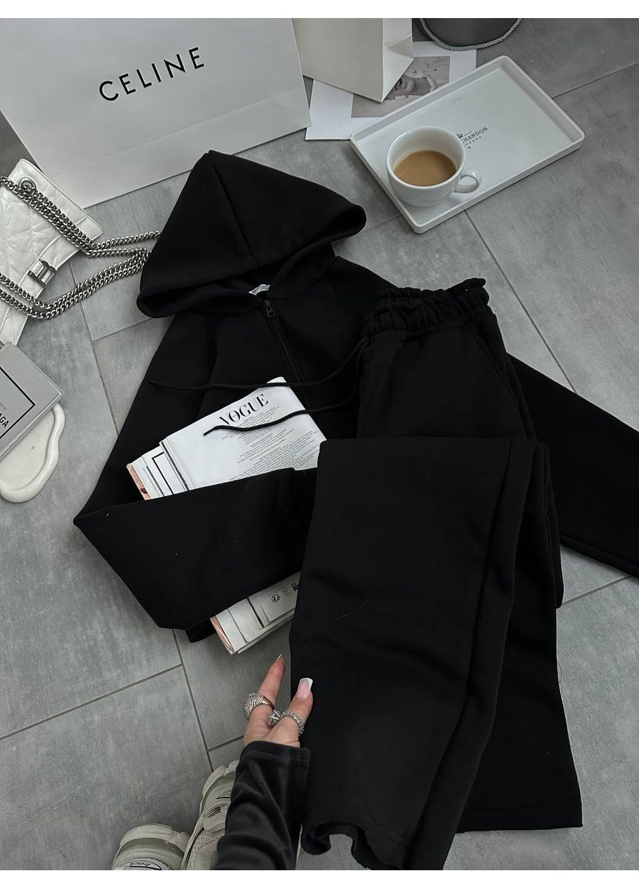 Жіночий спортивний костюм оверсайз на флісі No Brand Б1436/1437-263/4 (367089090)